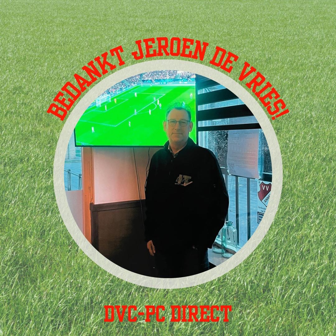 Jeroen van DVC - PC Direct bedankt!