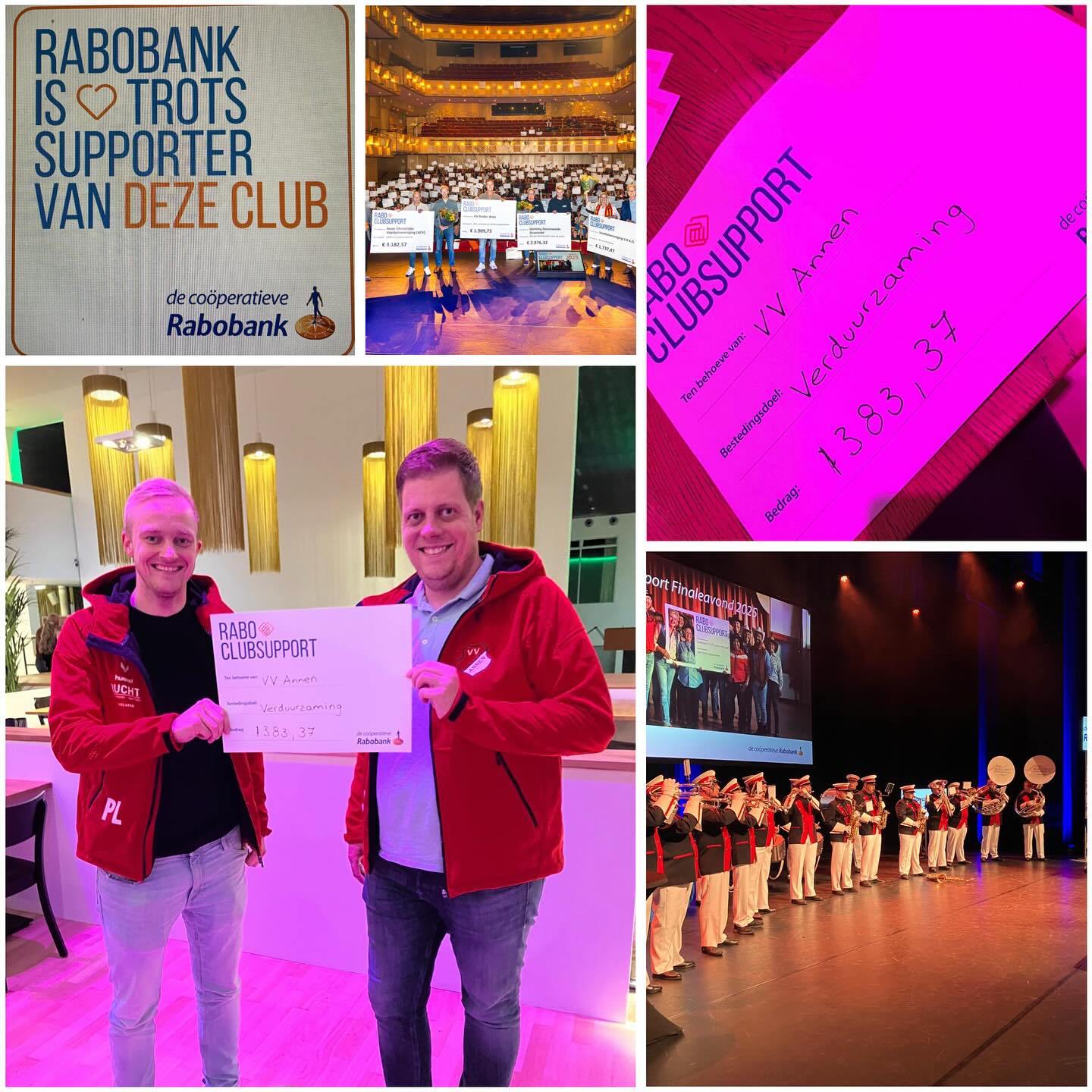 Rabo Clubsupport 🎉 DANK JULLIE WEL! 🎉