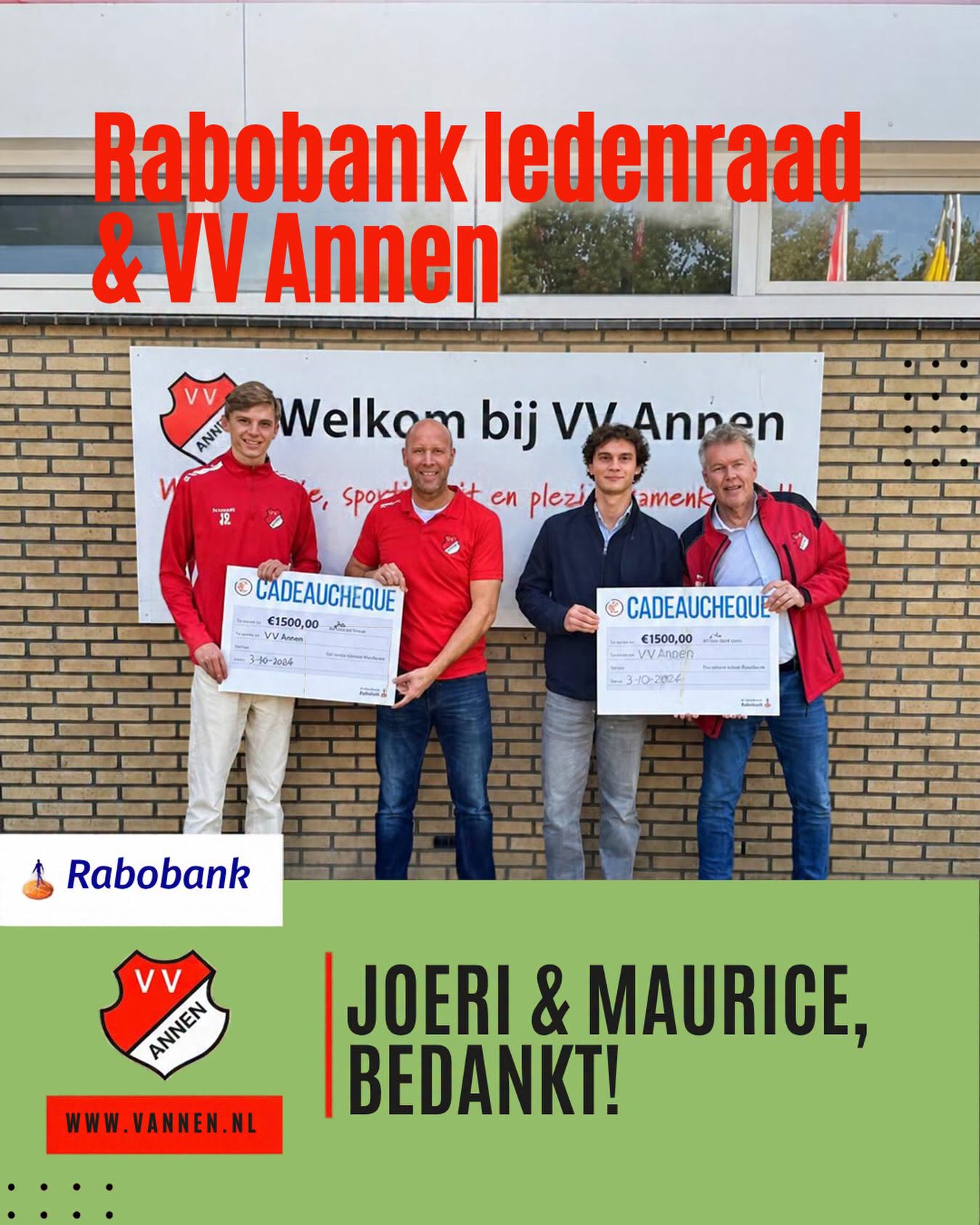 Rabobank ledenraad & VV Annen